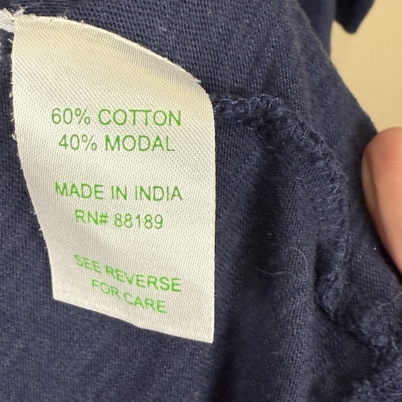 Lilly Pulitzer‎ 26198 Suncrest Swing SMALL Modal Cotton Tab Sleeves Navy - Picture 5 of 6